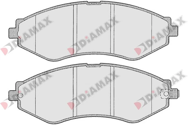 DIAMAX fékbetétkészlet, tárcsafék - N09360 - TothCarparts