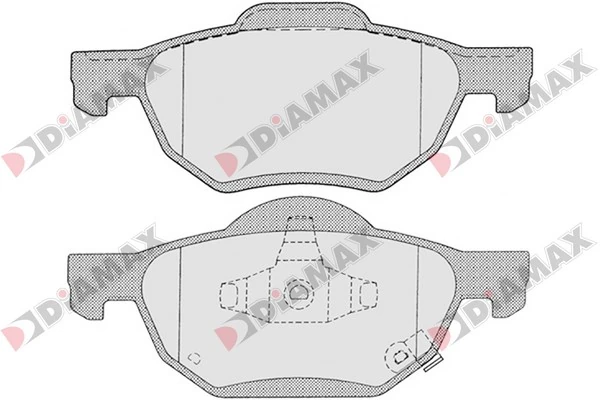 DIAMAX fékbetétkészlet, tárcsafék - N09363 - TothCarparts
