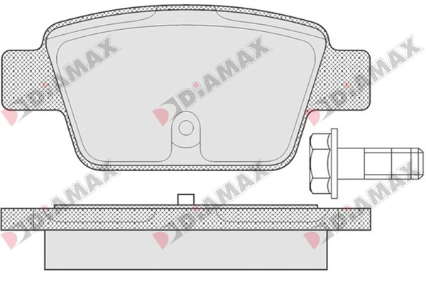 DIAMAX fékbetétkészlet, tárcsafék - N09392 - TothCarparts