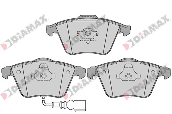 DIAMAX fékbetétkészlet, tárcsafék - N09393 - TothCarparts