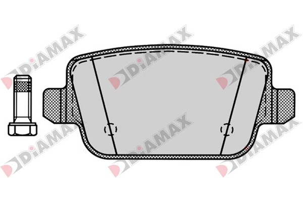 DIAMAX fékbetétkészlet, tárcsafék - N09395 - TothCarparts