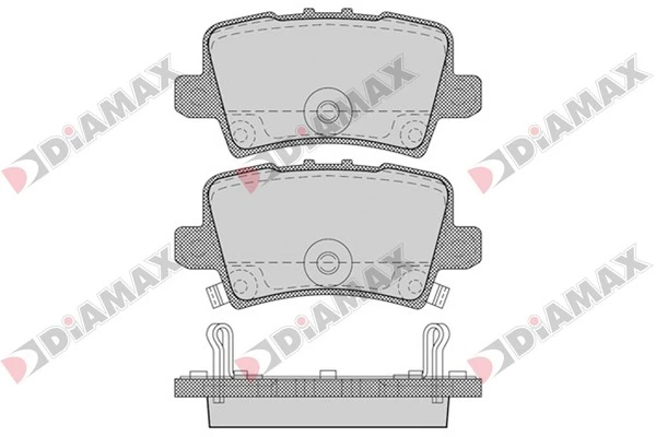 DIAMAX fékbetétkészlet, tárcsafék - N09396 - TothCarparts