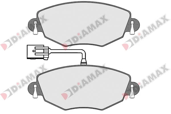 DIAMAX fékbetétkészlet, tárcsafék - N09405 - TothCarparts