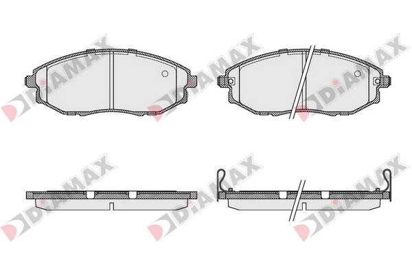 DIAMAX fékbetétkészlet, tárcsafék - N09411 - TothCarparts
