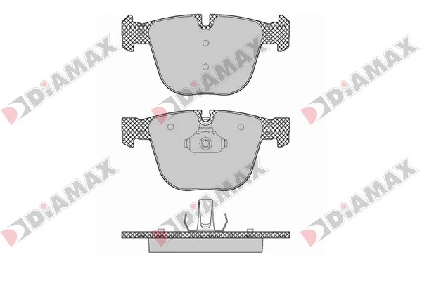 DIAMAX fékbetétkészlet, tárcsafék - N09423 - TothCarparts