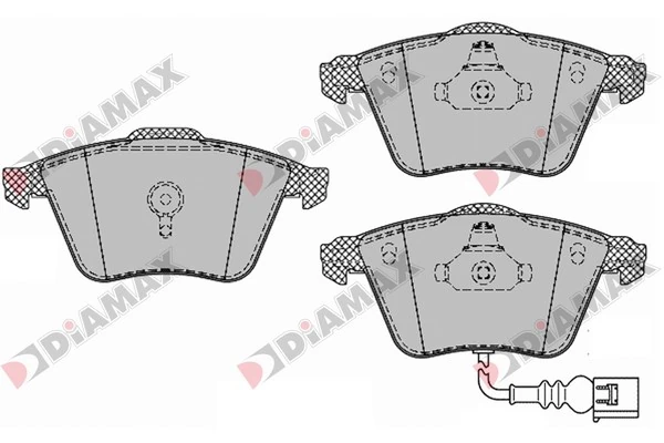 DIAMAX fékbetétkészlet, tárcsafék - N09430 - TothCarparts