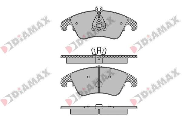 DIAMAX fékbetétkészlet, tárcsafék - N09441 - TothCarparts