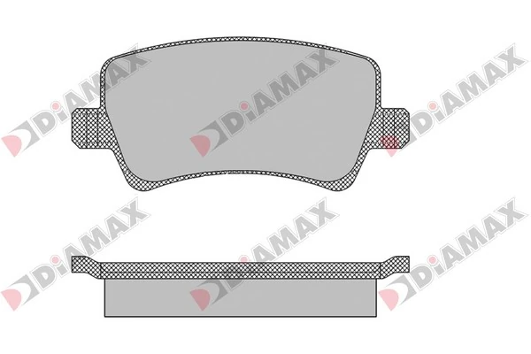 DIAMAX fékbetétkészlet, tárcsafék - N09458 - TothCarparts