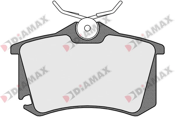 DIAMAX fékbetétkészlet, tárcsafék - N09470 - TothCarparts