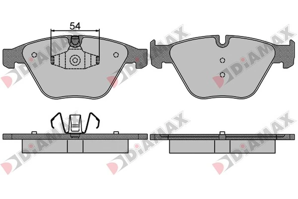 DIAMAX fékbetétkészlet, tárcsafék - N09471 - TothCarparts
