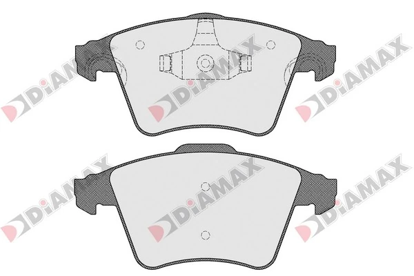 DIAMAX fékbetétkészlet, tárcsafék - N09481 - TothCarparts