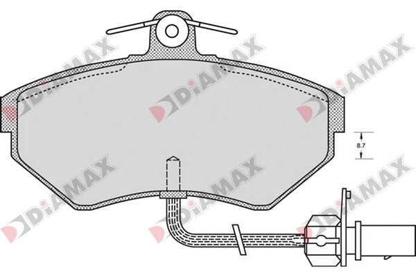 DIAMAX fékbetétkészlet, tárcsafék - N09547 - TothCarparts
