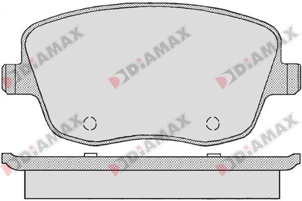 DIAMAX fékbetétkészlet, tárcsafék - N09554 - TothCarparts