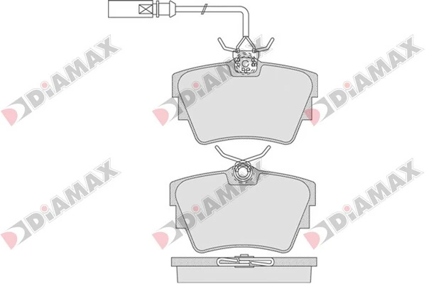 DIAMAX fékbetétkészlet, tárcsafék - N09556 - TothCarparts