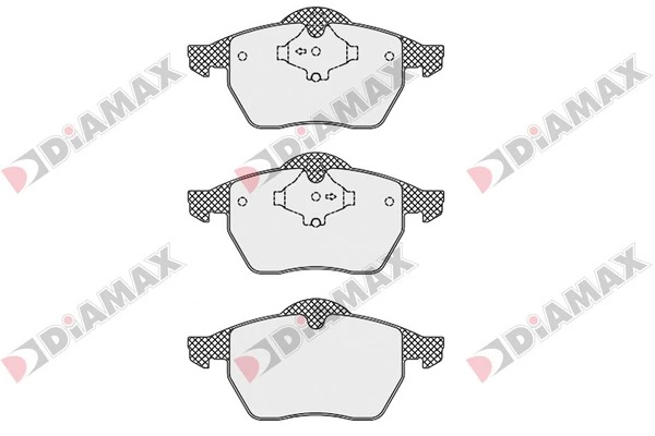 DIAMAX fékbetétkészlet, tárcsafék - N09558 - TothCarparts