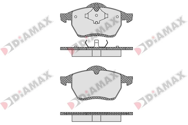 DIAMAX fékbetétkészlet, tárcsafék - N09563 - TothCarparts
