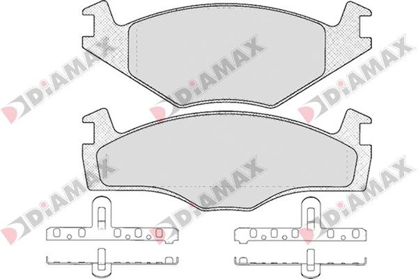 DIAMAX fékbetétkészlet, tárcsafék - N09565 - TothCarparts