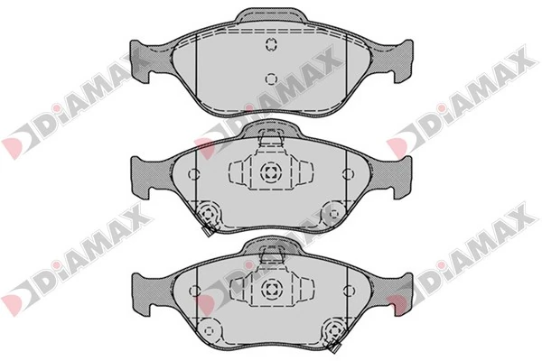 DIAMAX fékbetétkészlet, tárcsafék - N09568 - TothCarparts