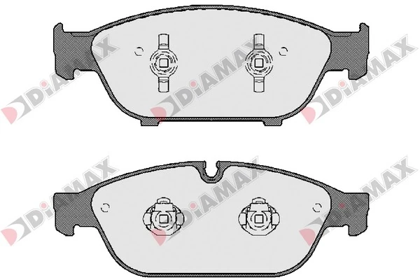DIAMAX fékbetétkészlet, tárcsafék - N09604 - TothCarparts