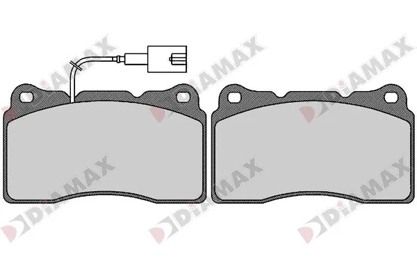 DIAMAX fékbetétkészlet, tárcsafék - N09668 - TothCarparts