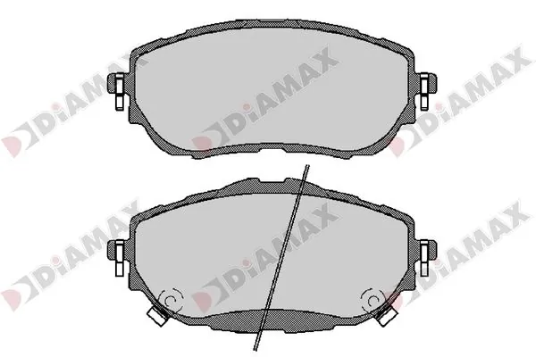 DIAMAX fékbetétkészlet, tárcsafék - N09674 - TothCarparts