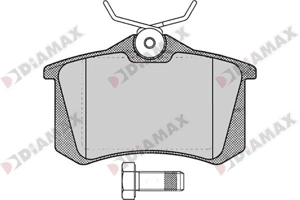 DIAMAX fékbetétkészlet, tárcsafék - N09678 - TothCarparts