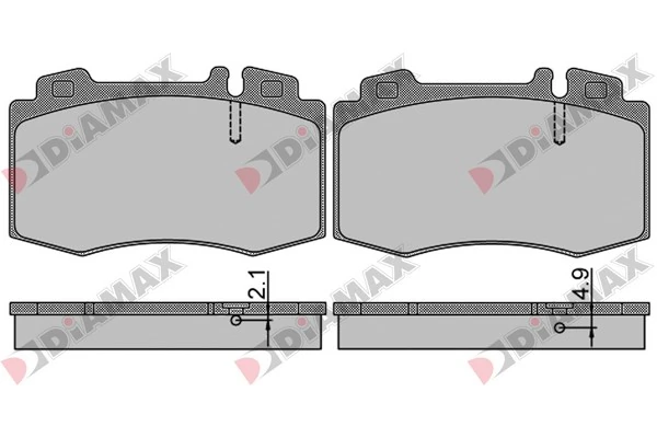 DIAMAX fékbetétkészlet, tárcsafék - N09694 - TothCarparts