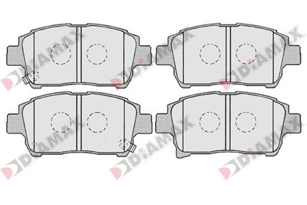 DIAMAX fékbetétkészlet, tárcsafék - N09697 - TothCarparts