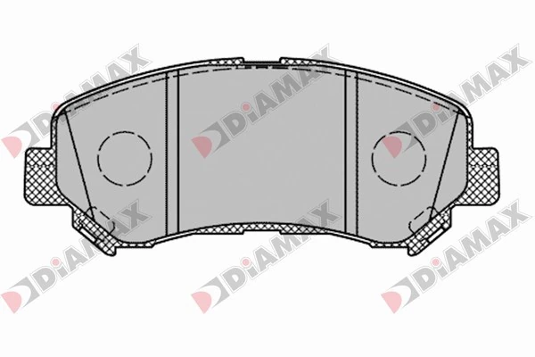 DIAMAX fékbetétkészlet, tárcsafék - N09698 - TothCarparts