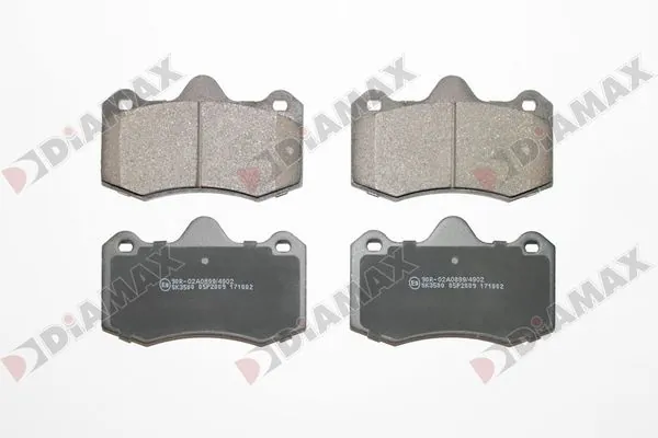 DIAMAX fékbetétkészlet, tárcsafék - N09888 - TothCarparts