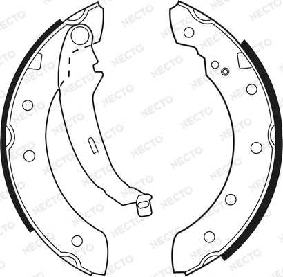 NECTO fékpofakészlet - N1516 - TothCarparts