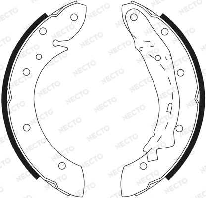 NECTO fékpofakészlet - N1587 - TothCarparts