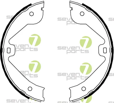7 SEVEN PARTS fékpofakészlet - SVG10824 - TothCarparts