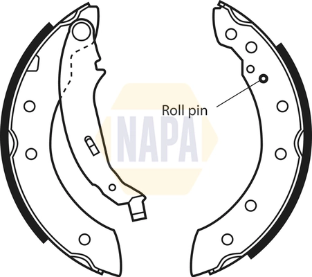 NAPA fékpofakészlet - NBS1021 - TothCarparts