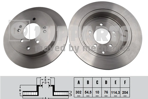 NIPPARTS féktárcsa - N3310533 - TothCarparts