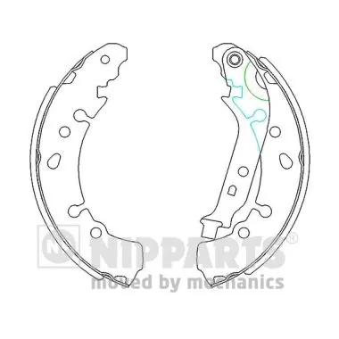 NIPPARTS fékpofakészlet - N3502091 - TothCarparts