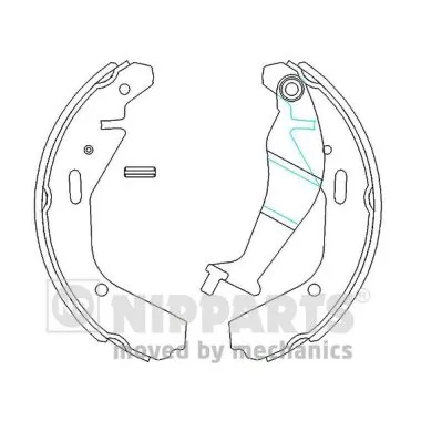 NIPPARTS fékpofakészlet - N3508028 - TothCarparts
