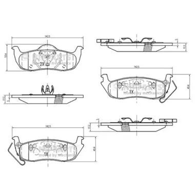 NIPPARTS fékbetétkészlet, tárcsafék - N3611059 - TothCarparts