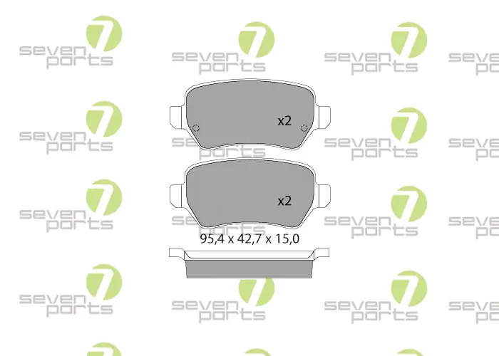 7 SEVEN PARTS fékbetétkészlet, tárcsafék - SVP21501 - TothCarparts