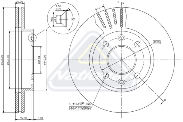 National féktárcsa - NBD083 - TothCarparts