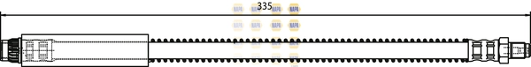 NAPA fékcső - NBH1050 - TothCarparts