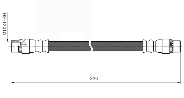 National fékcső - NBH6007 - TothCarparts