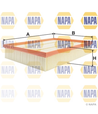 NAPA légszűrő - NFA1509 - TothCarparts