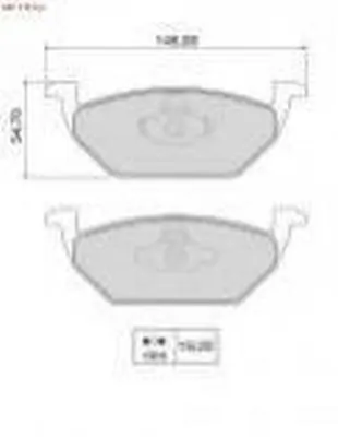NAKATA fékbetétkészlet, tárcsafék - NKF 1110P - TothCarparts