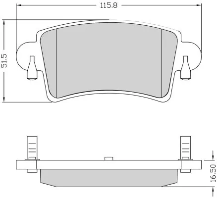 NAKATA fékbetétkészlet, tárcsafék - NKF 1213P - TothCarparts