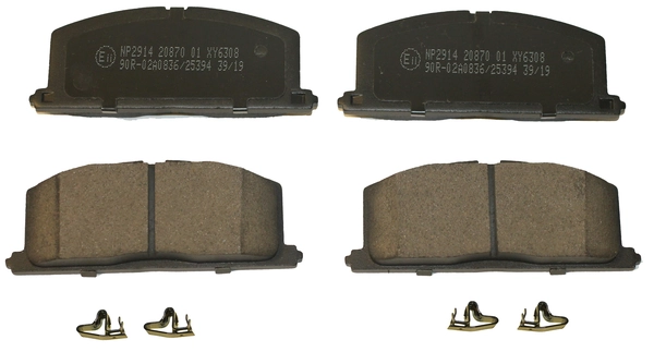 National fékbetétkészlet, tárcsafék - NP2914 - TothCarparts