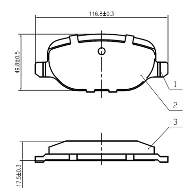National fékbetétkészlet, tárcsafék - NP2947 - TothCarparts