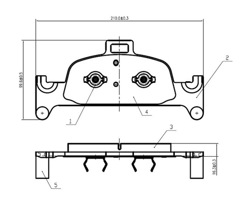 National fékbetétkészlet, tárcsafék - NP2962 - TothCarparts