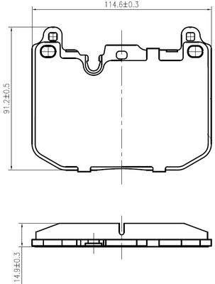 National fékbetétkészlet, tárcsafék - NP2984 - TothCarparts