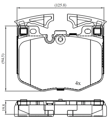 National fékbetétkészlet, tárcsafék - NP3056 - TothCarparts